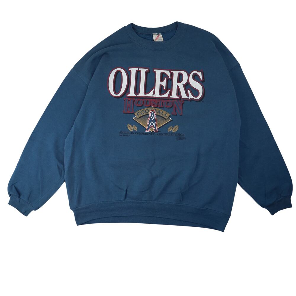 Vintage Houston Oilers Spellout Graphic Sweatshirt